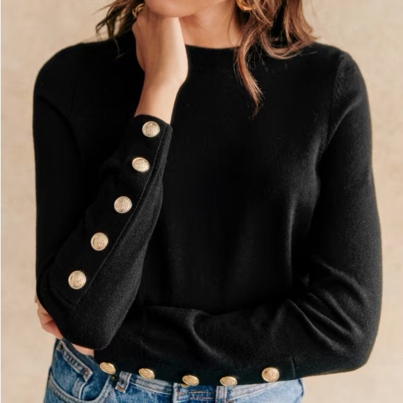 Sezane Sweaters - SEZANE Paulo Merino Wool Jumper in Black